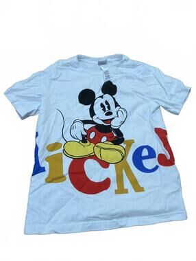 Disney Boys White Mickey Mouse T-Shirt XL